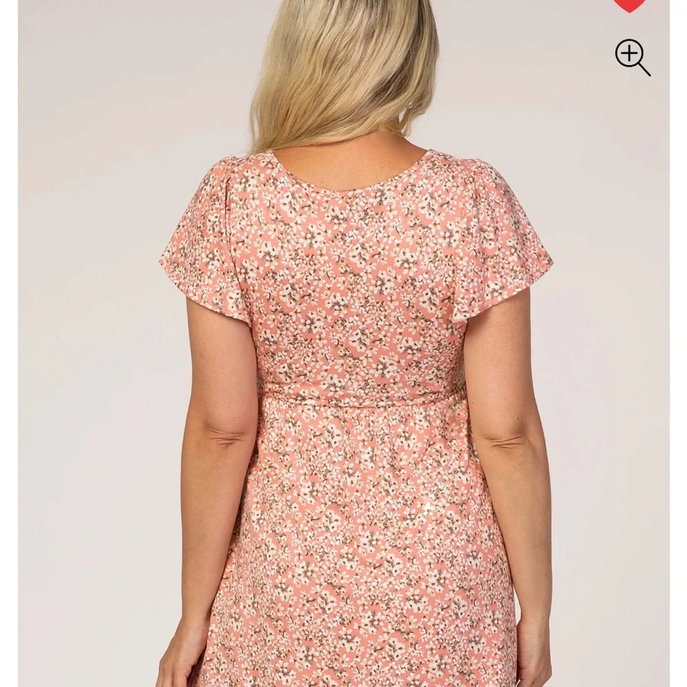 Pinkblush Floral Pink Midi Dress - Picture 3 of 5